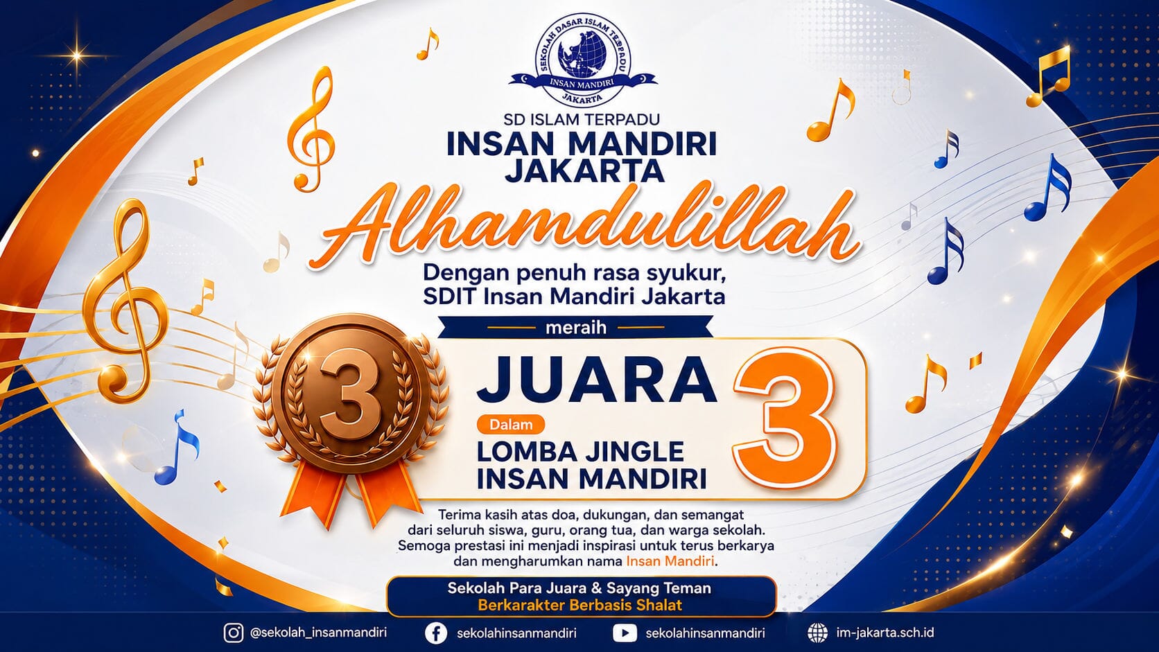 Yayasan Insan Mandiri Mulia Raih Juara 3 Lomba Jingle
