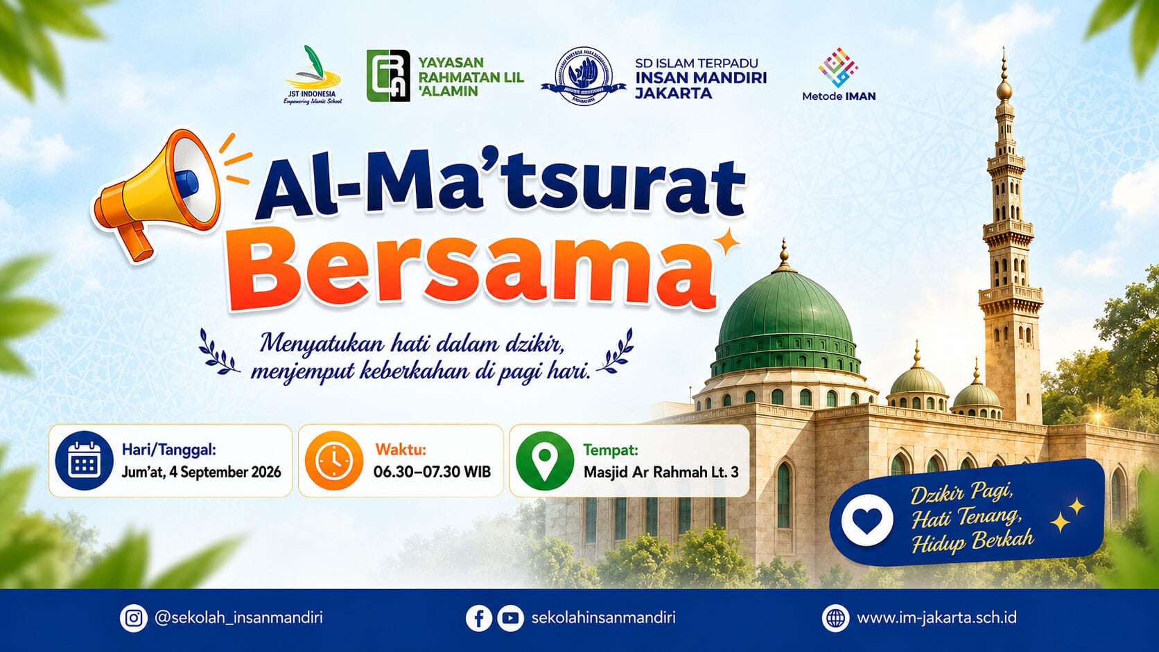 Dzikir Pagi Al Matsurat Digelar di Yayasan Insan Mandiri Mulia