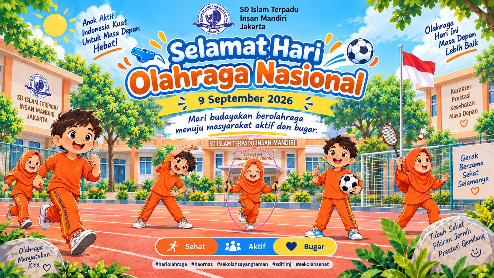 Hari Olahraga Nasional 2026 Dorong Budaya Hidup Aktif